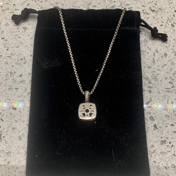 David Yurman Petite Albion Amethyst Diamond - Picture 2 of 2